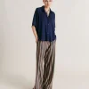 Baccarat Pantalon Raye En Jersey Lurex - Vert Multicolore