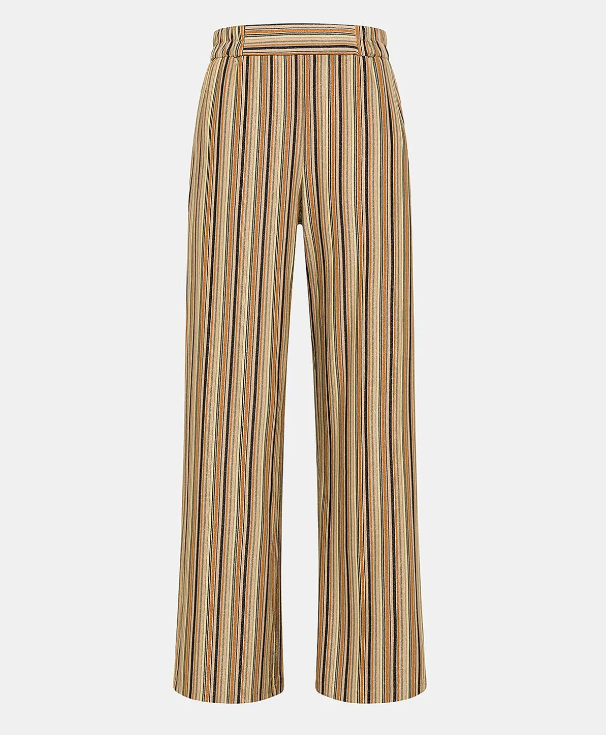 Baccarat Pantalon Raye En Jersey Lurex - Rouille Multicolore