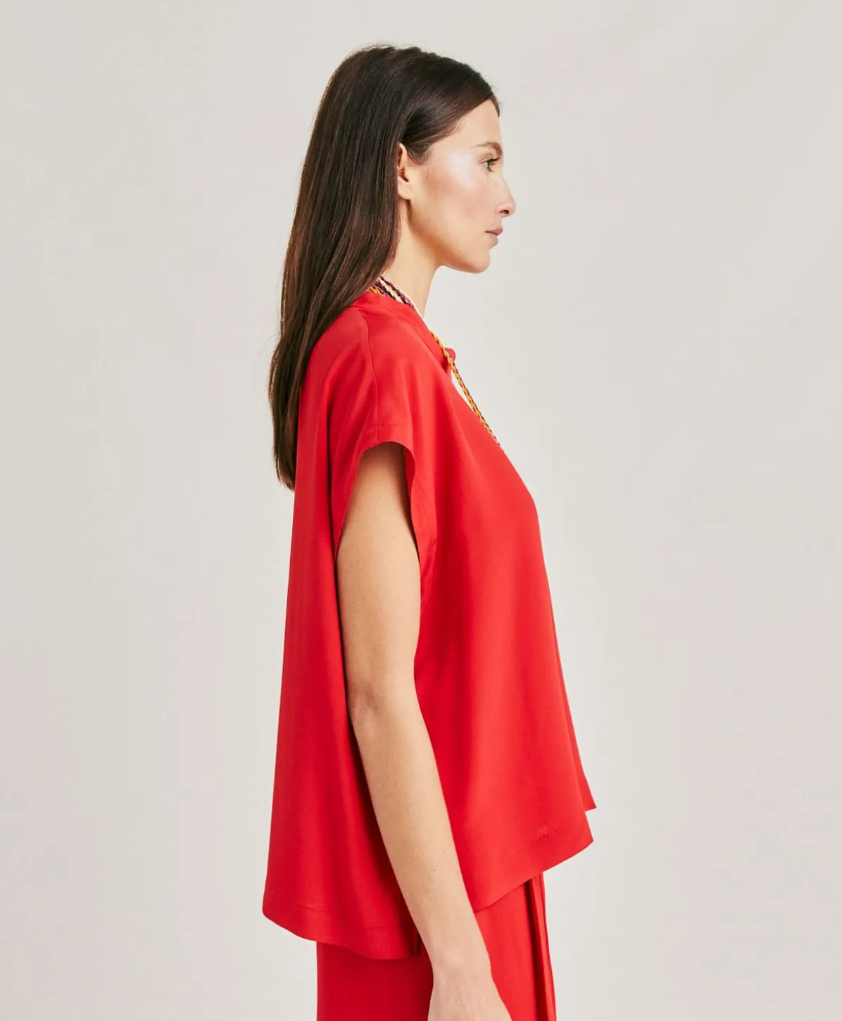 Blouse Curacao En Acetate De Soie - Azalee