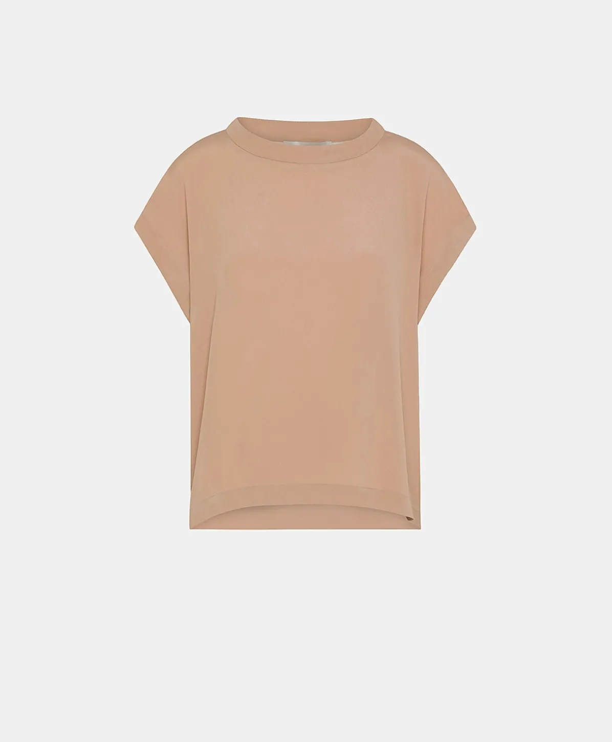 Blouse En Acetate De Soie Curacao - Nude