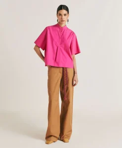 Blouse En Popeline Mialli - Fuchsia