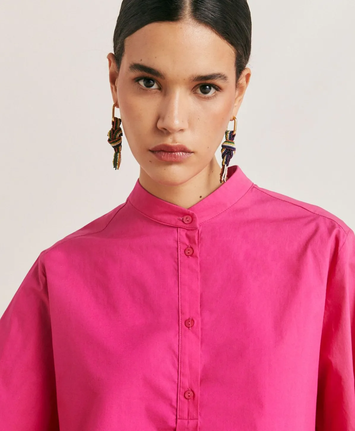 Blouse En Popeline Mialli - Fuchsia