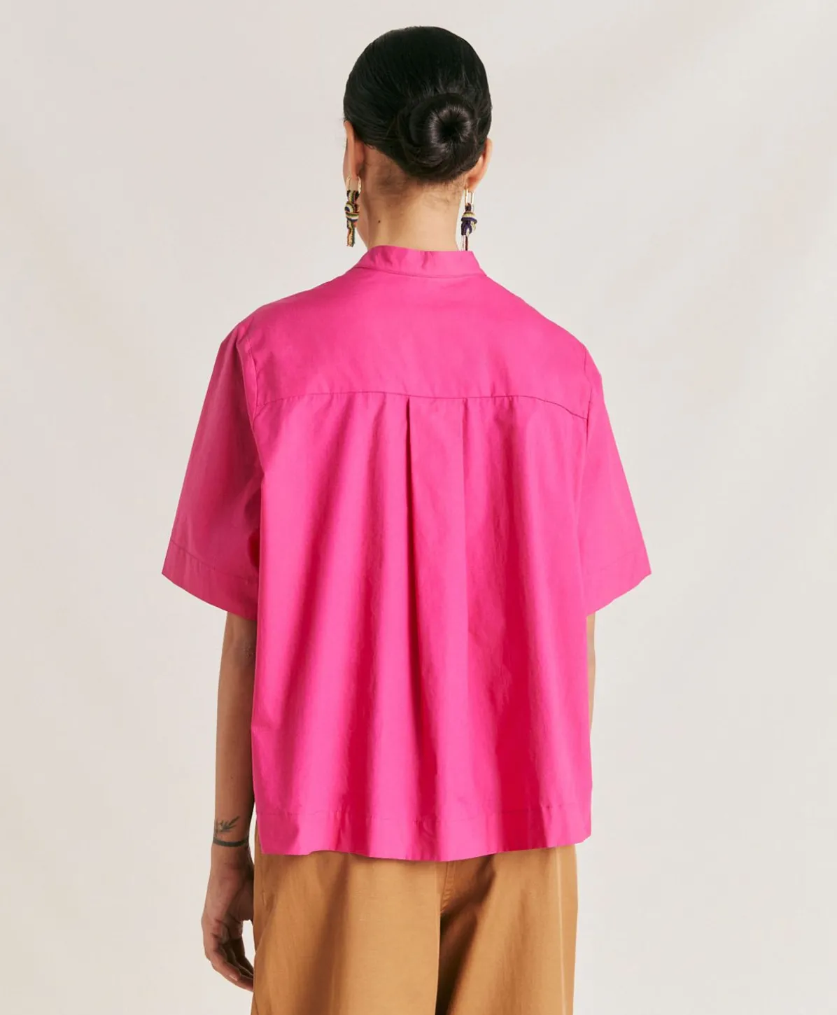 Blouse En Popeline Mialli - Fuchsia