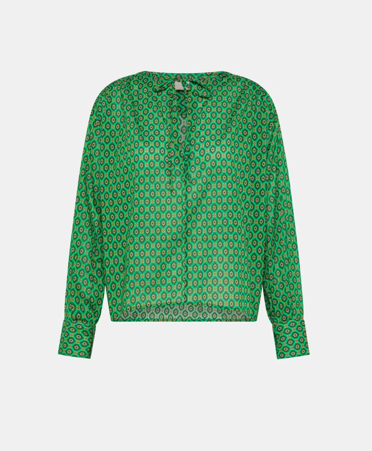 Blouse Gypsofilia En Voile De Coton Imprime - Emeraude