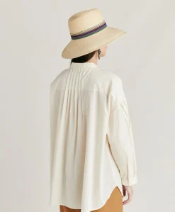 Blouse Raphael En Voile De Coton Brode - Creme