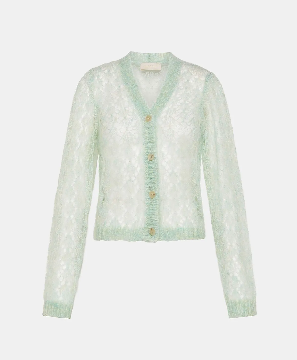 Cardigan Altea En Mohair Doux - Turquoise