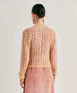 Cardigan Altea En Mohair Doux - Orange