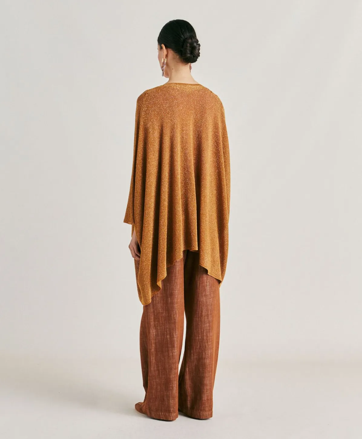Cardigan Divina Perlata Lurex - Caramel