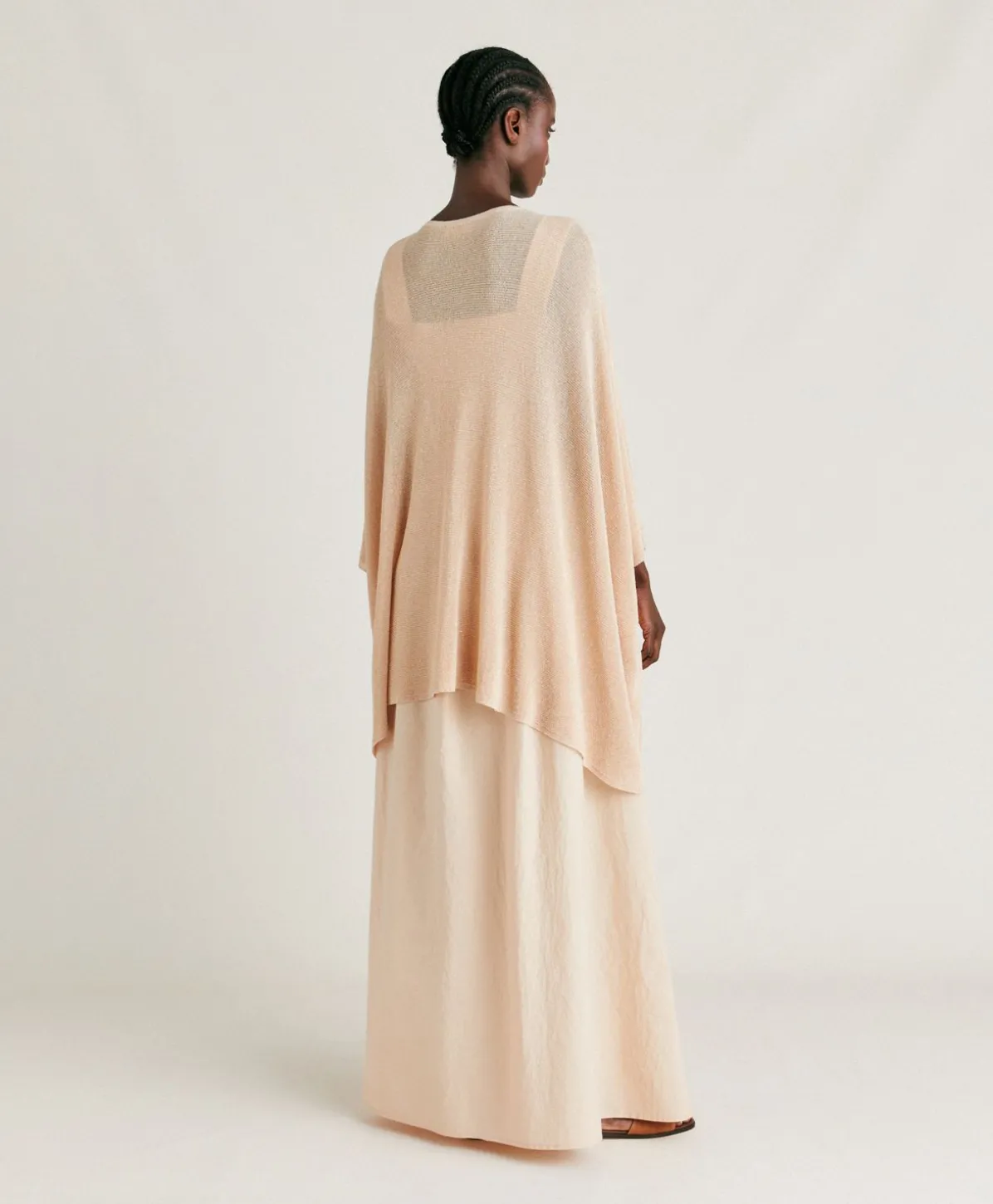 Cardigan Divina Perlata Lurex - Poudre