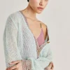 Cardigan Dream En Mohair Doux - Turquoise
