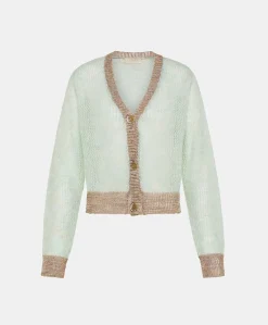 Cardigan Dream En Mohair Doux - Turquoise