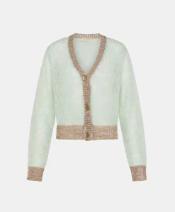 Cardigan Dream En Mohair Doux - Turquoise