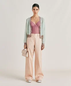 Cardigan Dream En Mohair Doux - Turquoise