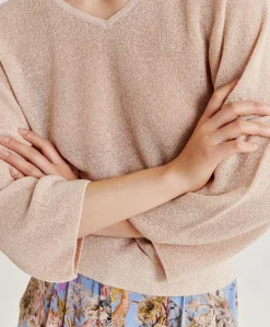 Cardigan Lurex Perle Fresno - Poudre