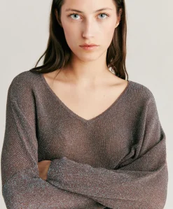 Cardigan Lurex Perle Fresno - Ecorce