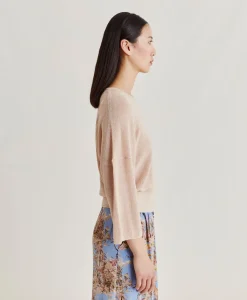 Cardigan Lurex Perle Fresno - Poudre