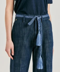 Ceinture En Aulne Avec Pompon En Lurex - Ceruleen