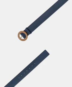 Ceinture En Cuir Adah - Bleu