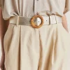 Ceinture En Cuir Adah - Or Clair