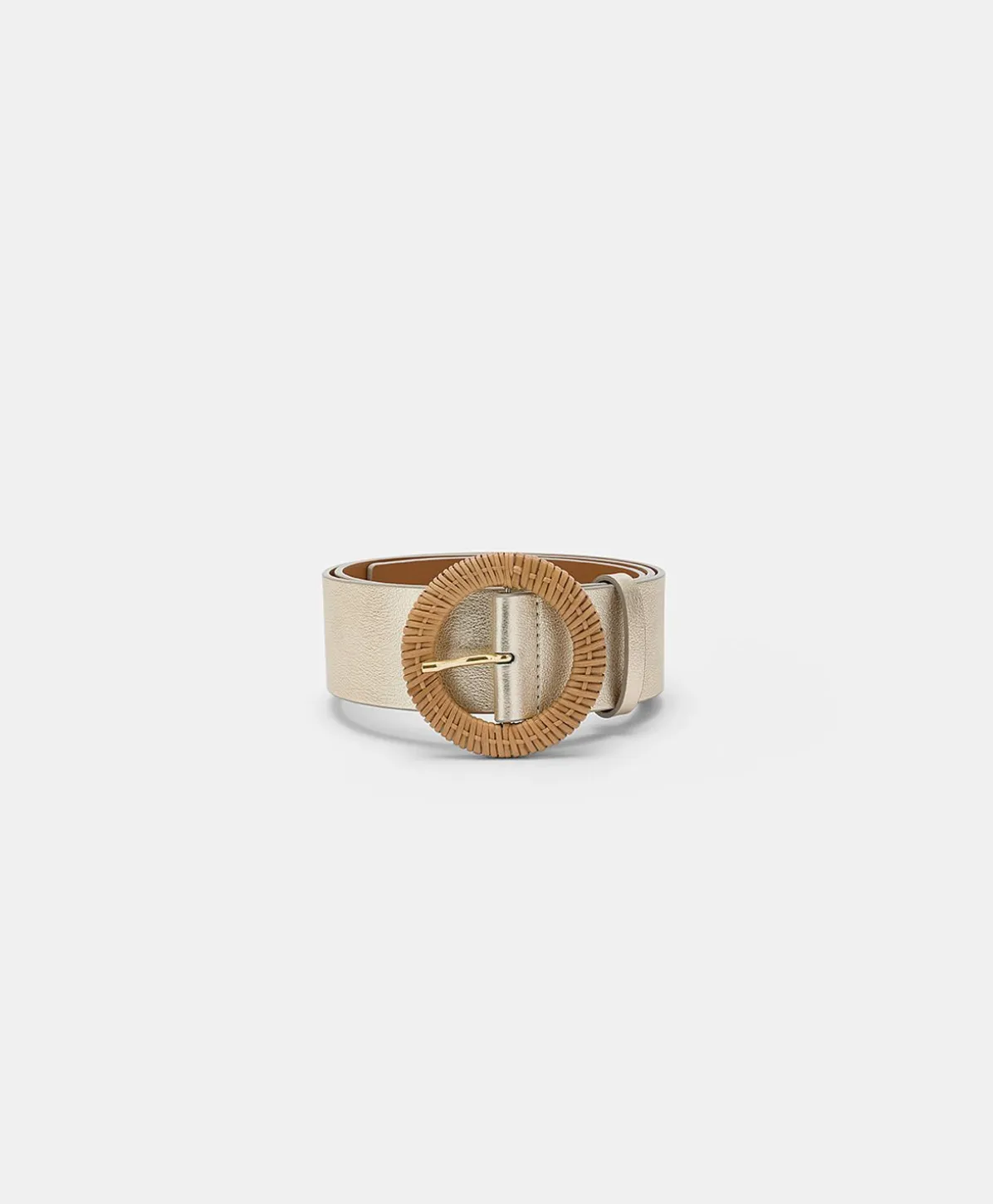 Ceinture En Cuir Adah - Or Clair