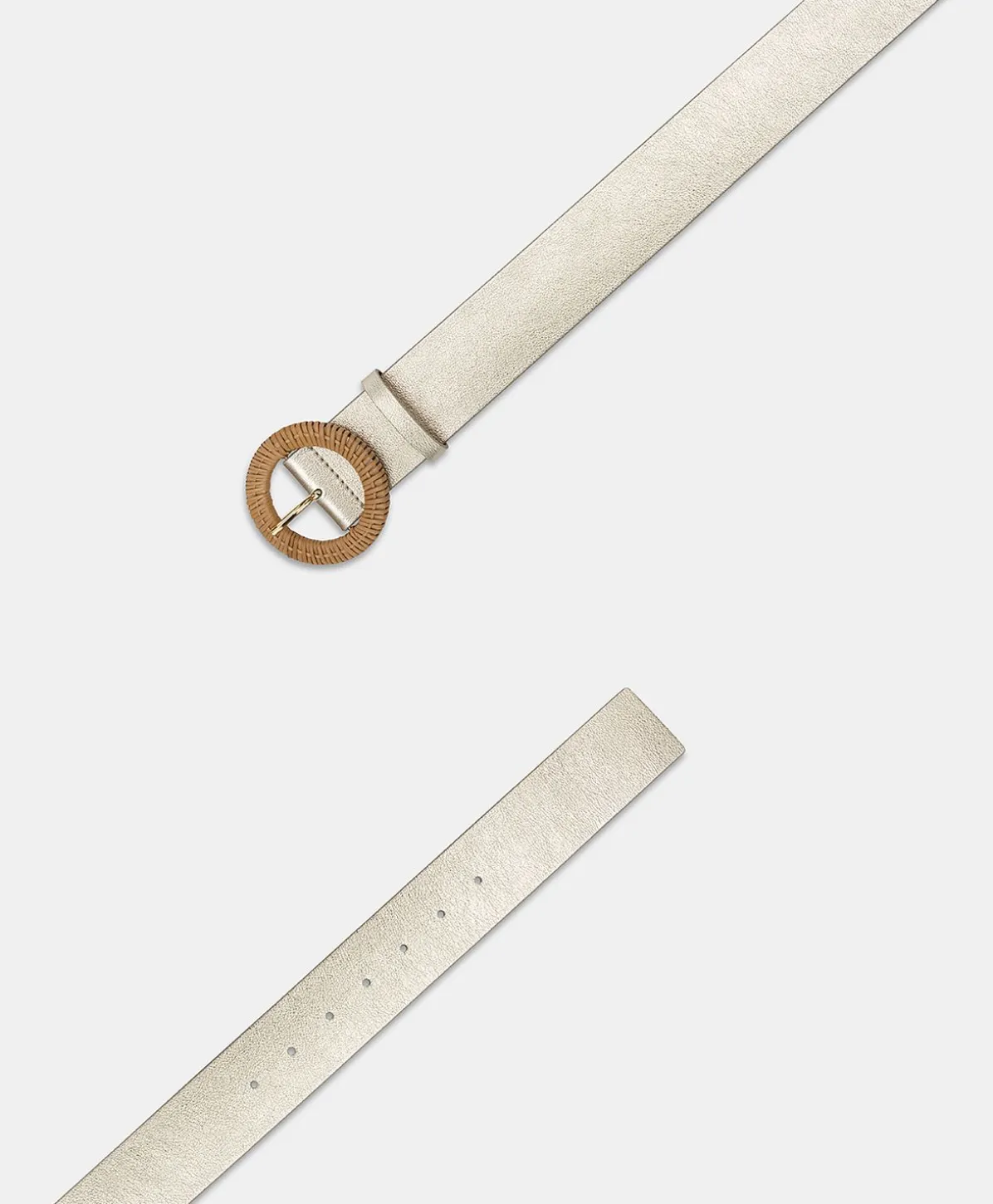 Ceinture En Cuir Adah - Or Clair