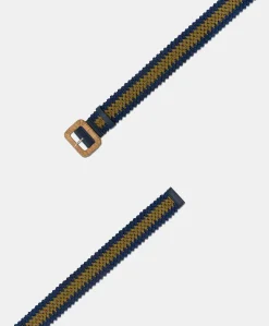 Ceinture Malika Avec Boucle En Raphia - Bleu/Olive