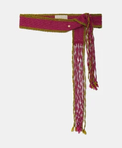Ceinture Millor Avec Frange - Cyclamen/Lime