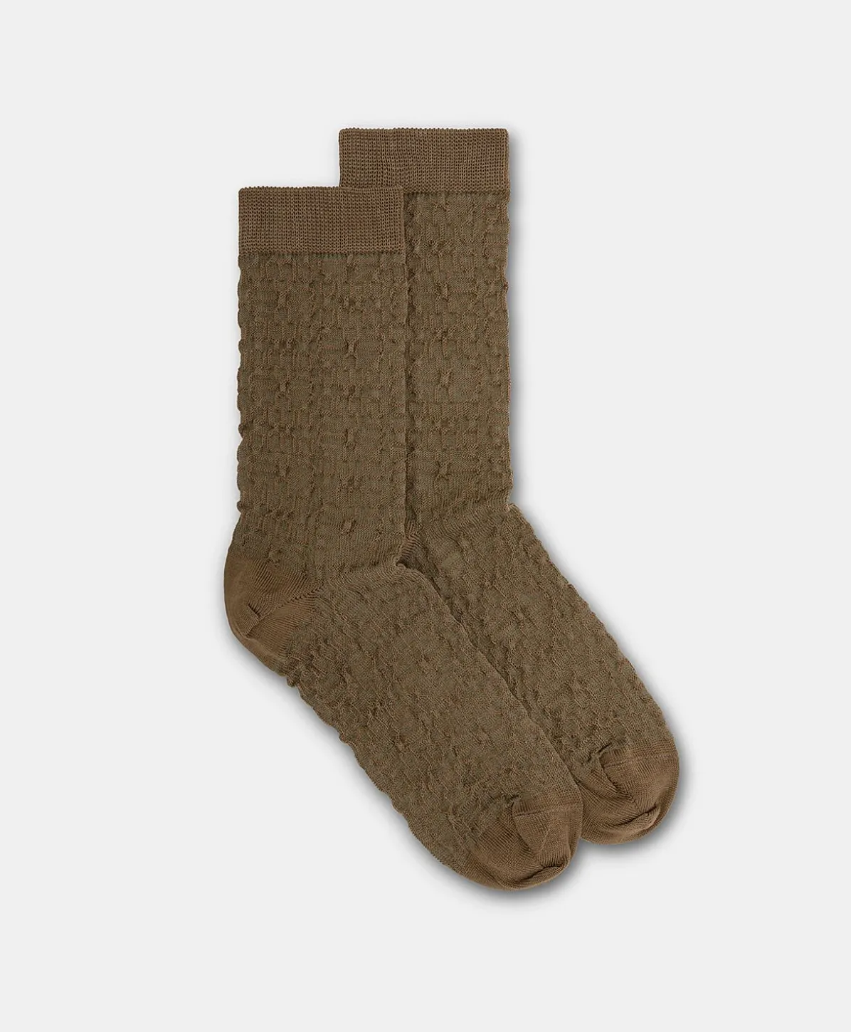 Chaussettes Sal Avec Logo Jacquard - Taupe