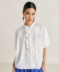 Chemise Berenice En Voile De Coton - Creme