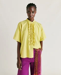 Chemise Berenice En Voile De Coton - Acide