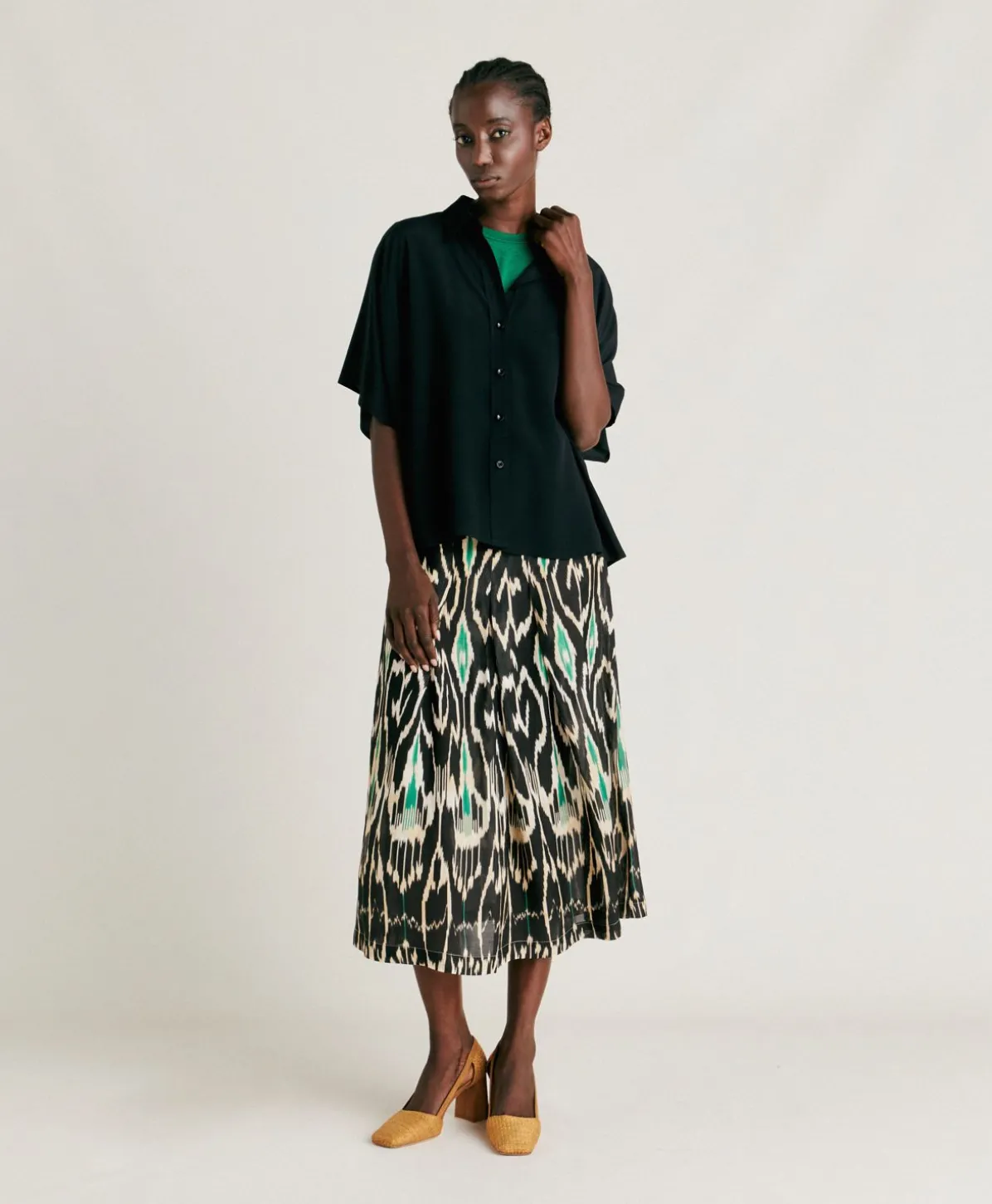 Chemise Brooklyn En Acetate De Soie - Noir
