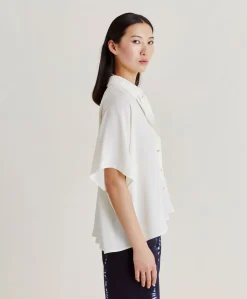 Chemise Brooklyn En Acetate De Soie - Creme