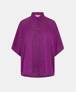 Chemise Brooklyn En Jersey Lurex - Cyclamen