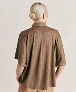 Chemise Brooklyn En Jersey Lurex - Boue
