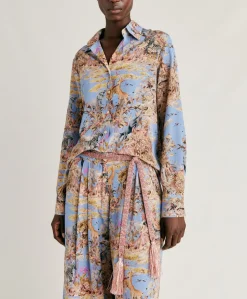 Chemise Crepe De Chine - Multicolore Ceruleen