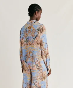 Chemise Crepe De Chine - Multicolore Ceruleen