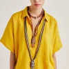 Chemise En Lin Elafonissi - Jaune Soleil