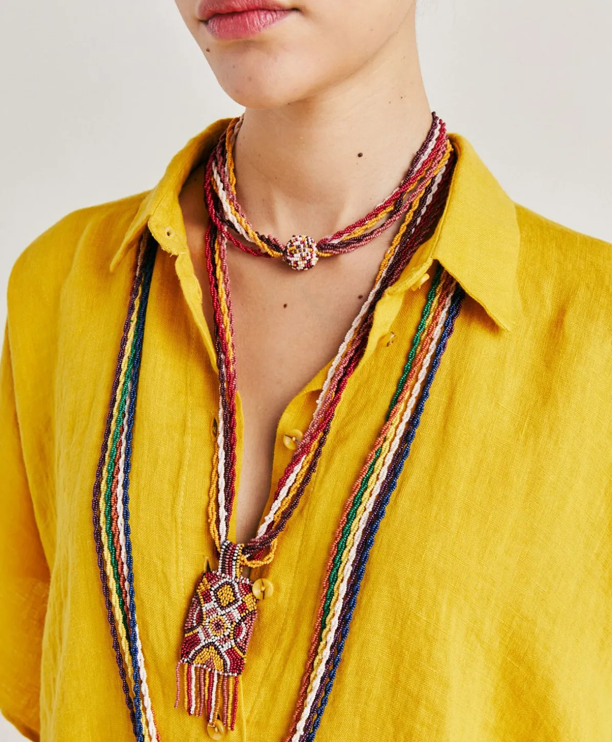 Chemise En Lin Elafonissi - Jaune Soleil