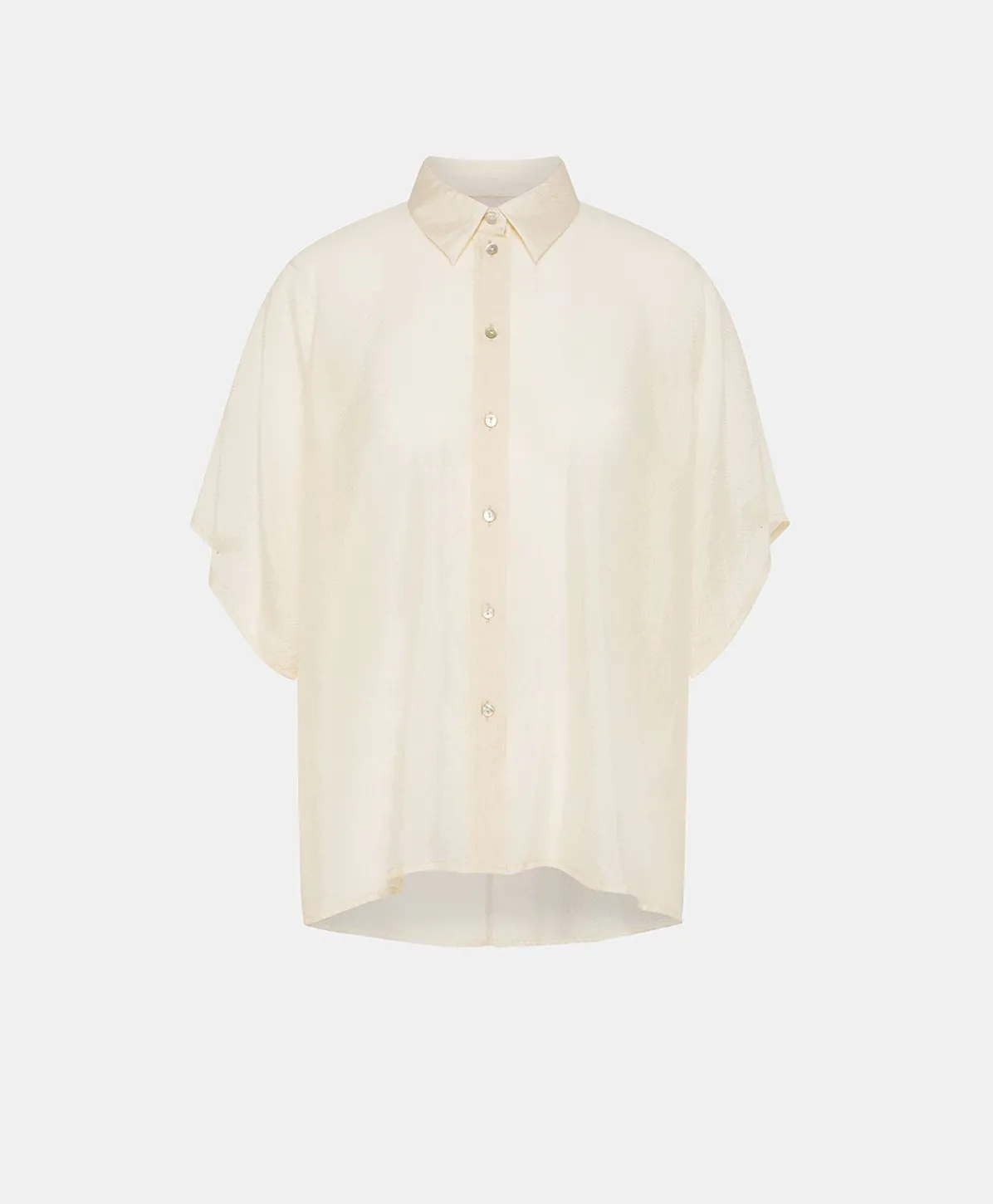 Chemise Jacquard Brooklyn Cupro - Creme