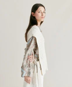 Chemise Maille Mixte Arene - Creme