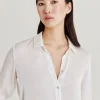 Chemise Meudon Unie En Soie - Creme