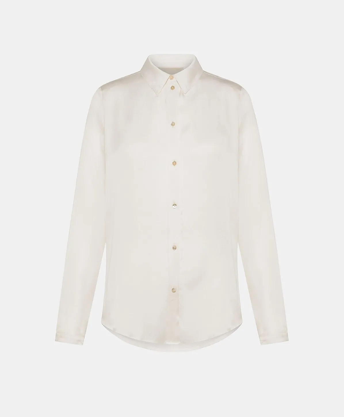 Chemise Meudon Unie En Soie - Creme