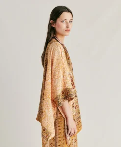Chemise Ray Crepe De Chine - Brule/Multicolore
