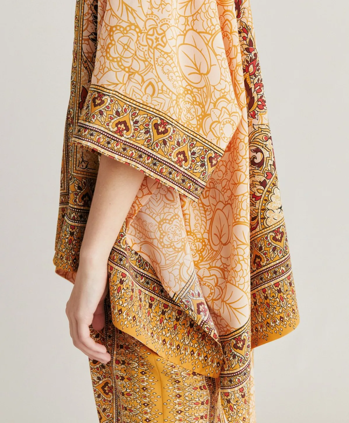 Chemise Ray Crepe De Chine - Brule/Multicolore