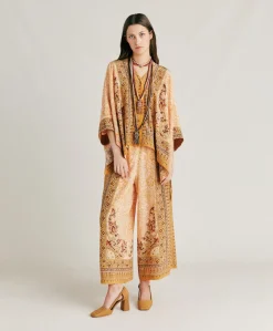 Chemise Ray Crepe De Chine - Brule/Multicolore