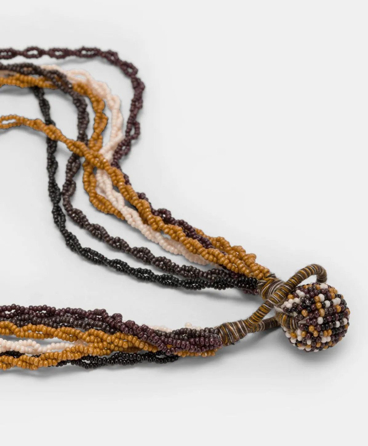 Collier Rubiela Avec Perles - Cacao Multicolore