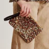 Fragua Pochette Avec Tissage - Noir Multicolore