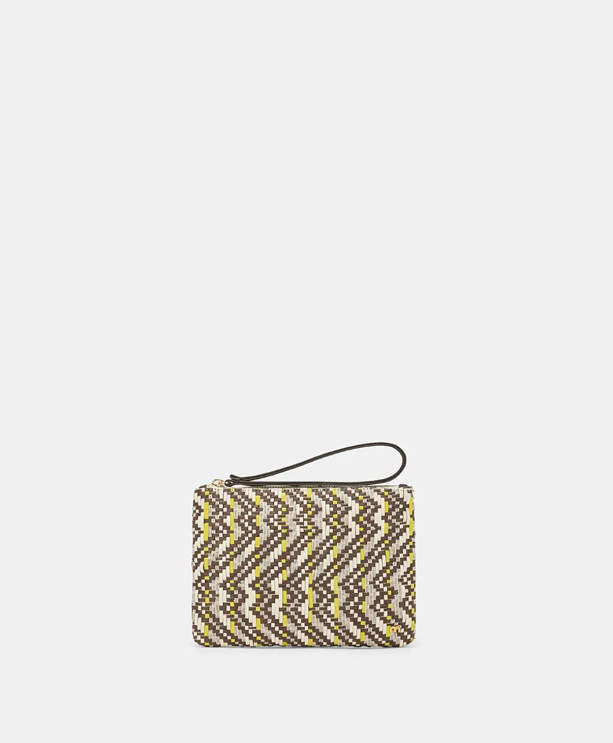 Fragua Pochette Avec Tissage - Marron / Multicolore