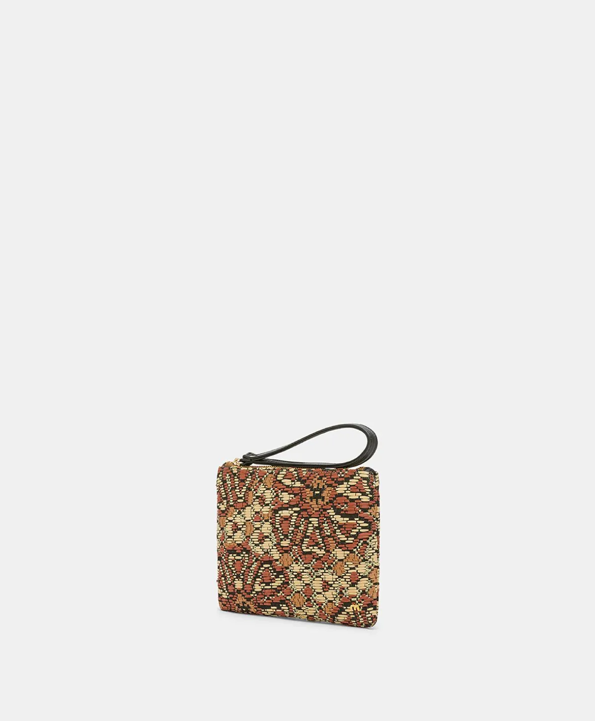 Fragua Pochette Avec Tissage - Noir Multicolore
