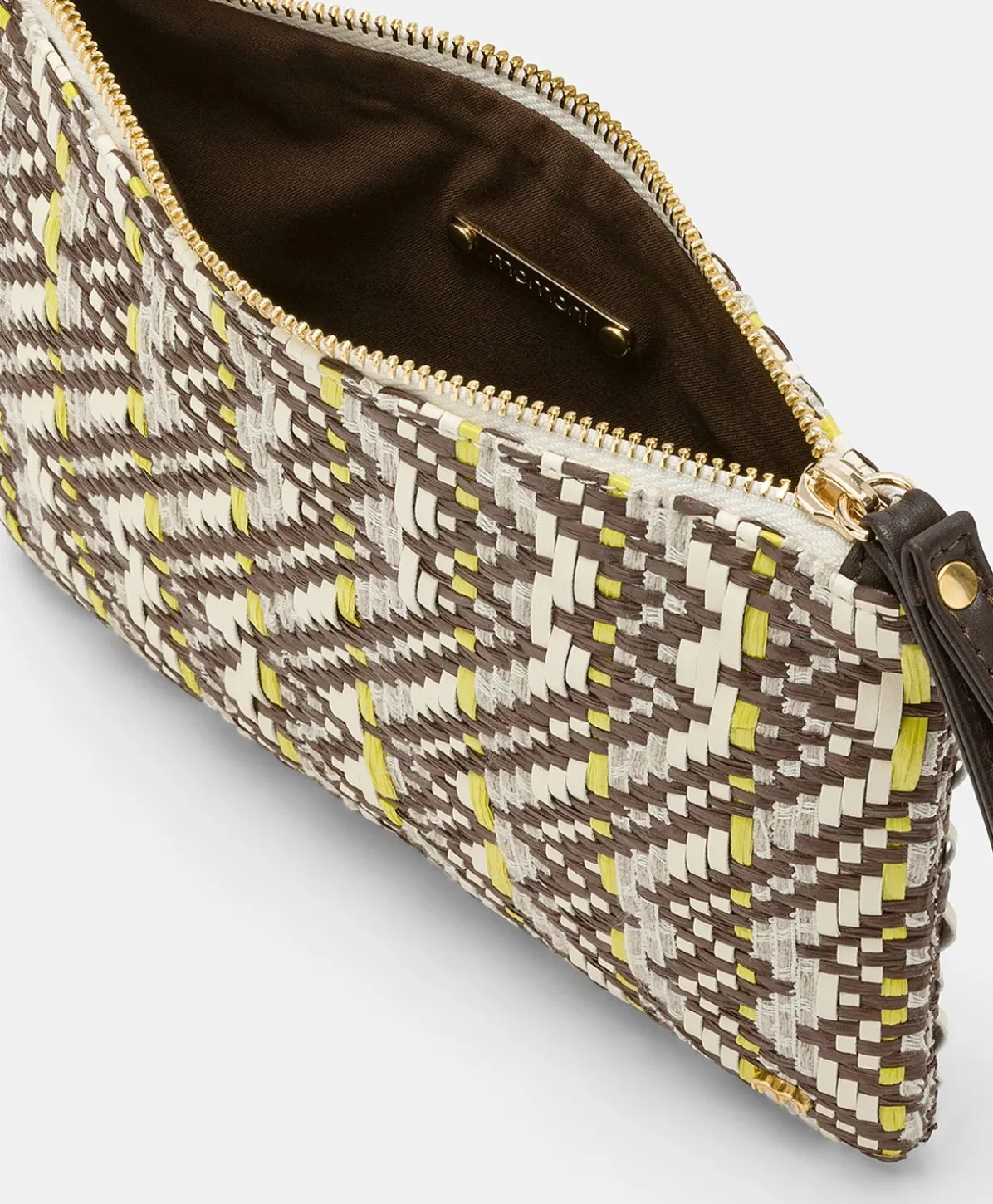 Fragua Pochette Avec Tissage - Marron / Multicolore